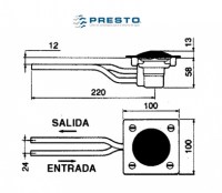 PRESTO 509 TEMPORIZADA LAVABO A PEDAL